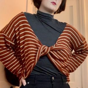 Cropped Knit Sweater